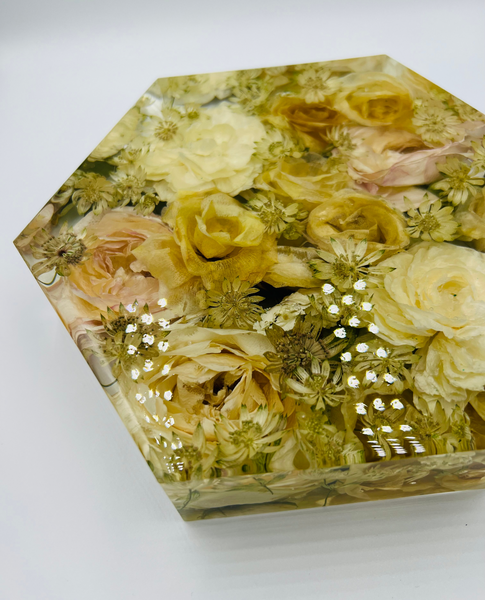 Közepes méretű hexagon emlékőrző (20.5x18x5cm) RENDELÉSRE