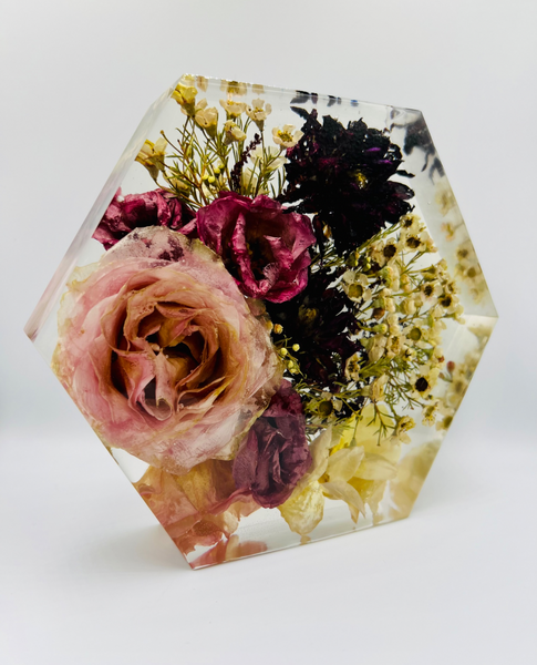 Közepes méretű hexagon emlékőrző (20.5x18x5cm) RENDELÉSRE