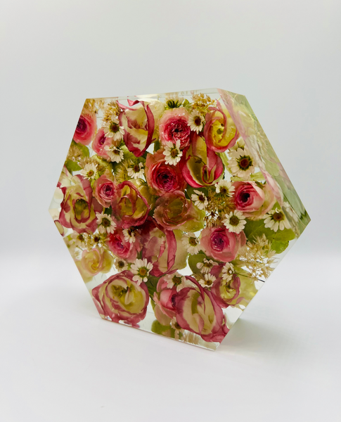 Kis méretű hexagon emlékőrző (16x14x5cm) RENDELÉSRE