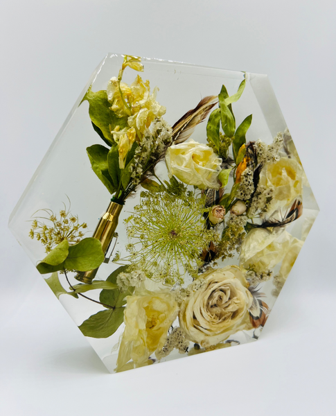 Közepes méretű hexagon emlékőrző (20.5x18x5cm) RENDELÉSRE
