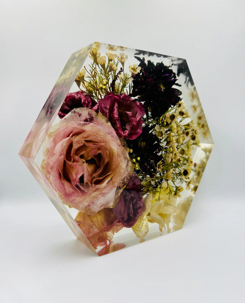 Közepes méretű hexagon emlékőrző (20.5x18x5cm) RENDELÉSRE