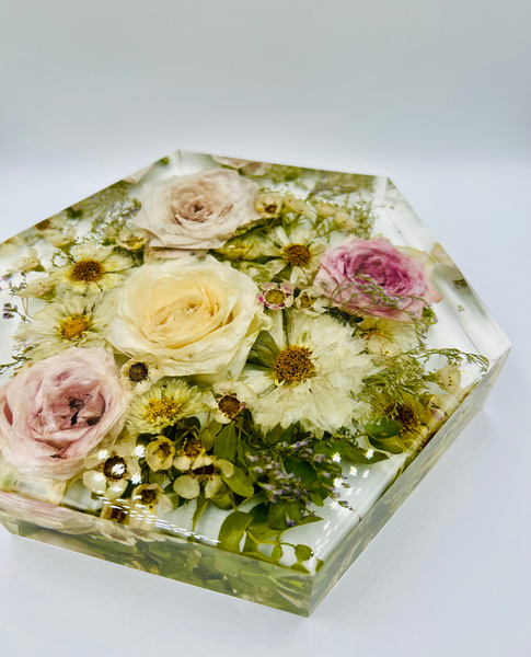 Közepes méretű hexagon emlékőrző (20.5x18x5cm) RENDELÉSRE