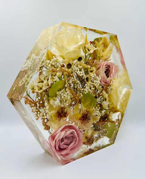 Közepes méretű hexagon emlékőrző (20.5x18x5cm) RENDELÉSRE