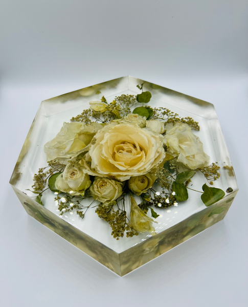 Közepes méretű hexagon emlékőrző (20.5x18x5cm) RENDELÉSRE