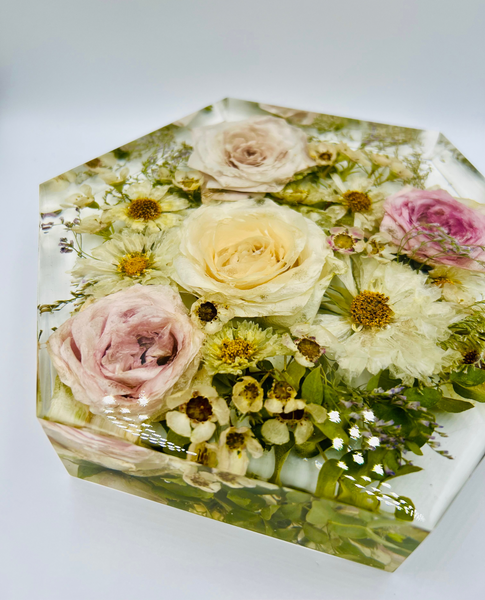 Közepes méretű hexagon emlékőrző (20.5x18x5cm) RENDELÉSRE