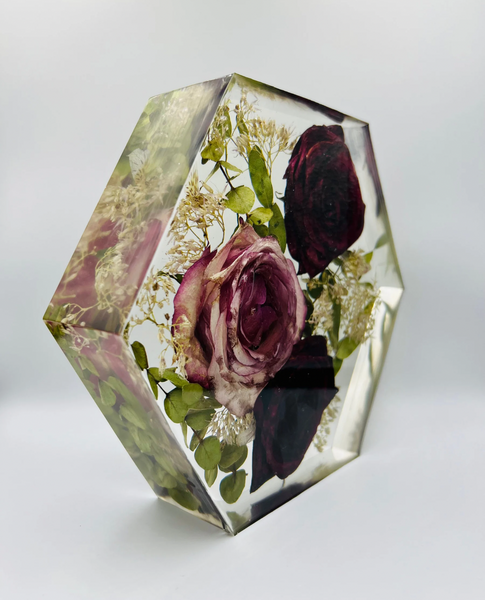 Közepes méretű hexagon emlékőrző (20.5x18x5cm) RENDELÉSRE