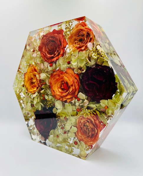 Nagy méretű hexagon emlékőrző (23x20x5cm) RENDELÉSRE