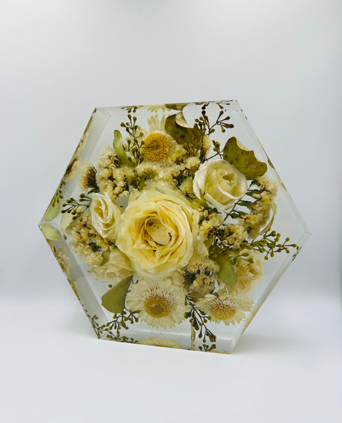 Közepes méretű hexagon emlékőrző (20.5x18x5cm) RENDELÉSRE