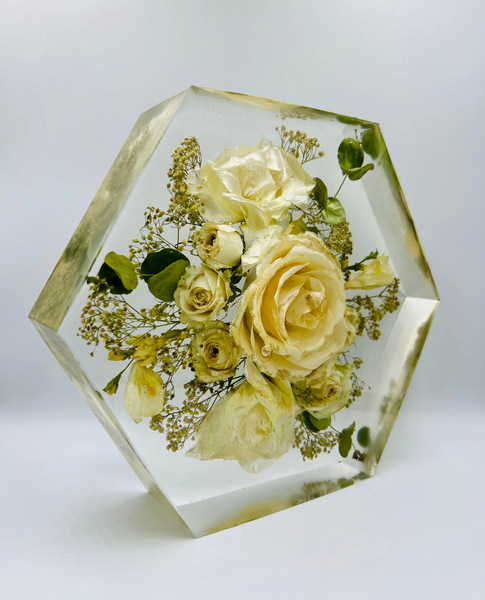 Közepes méretű hexagon emlékőrző (20.5x18x5cm) RENDELÉSRE