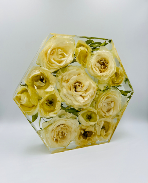 Közepes méretű hexagon emlékőrző (20.5x18x5cm) RENDELÉSRE