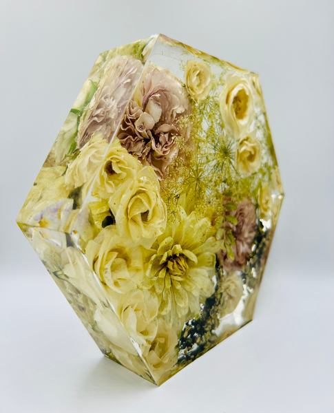 Közepes méretű hexagon emlékőrző (20.5x18x5cm) RENDELÉSRE