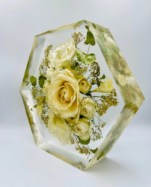 Közepes méretű hexagon emlékőrző (20.5x18x5cm) RENDELÉSRE