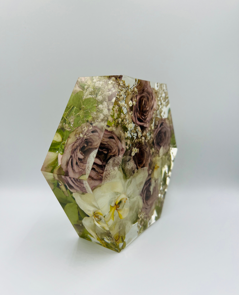 Kis méretű hexagon emlékőrző (16x14x5cm) RENDELÉSRE
