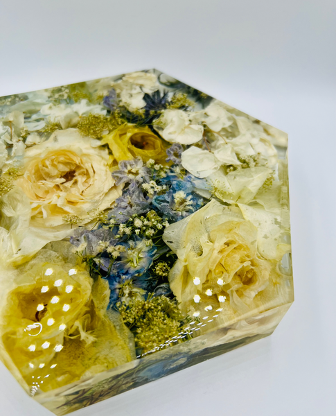 Közepes méretű hexagon emlékőrző (20.5x18x5cm) RENDELÉSRE