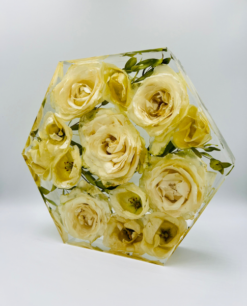 Közepes méretű hexagon emlékőrző (20.5x18x5cm) RENDELÉSRE