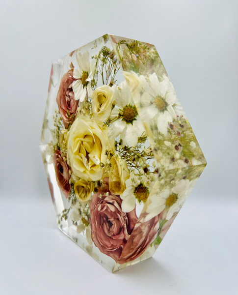 Közepes méretű hexagon emlékőrző (20.5x18x5cm) RENDELÉSRE