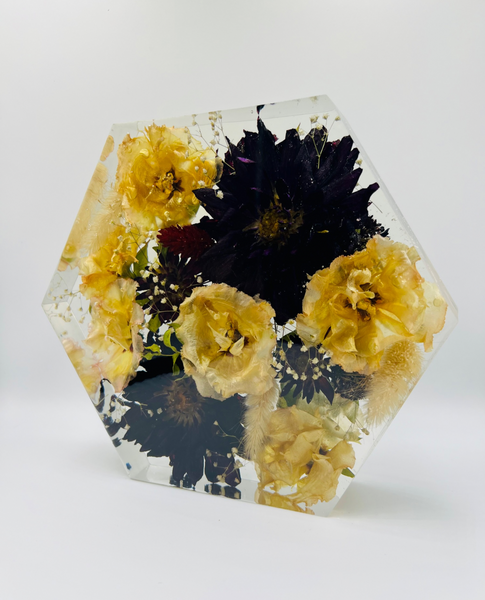 Közepes méretű hexagon emlékőrző (20.5x18x5cm) RENDELÉSRE