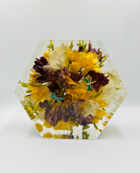 Kis méretű hexagon emlékőrző (16x14x5cm) RENDELÉSRE