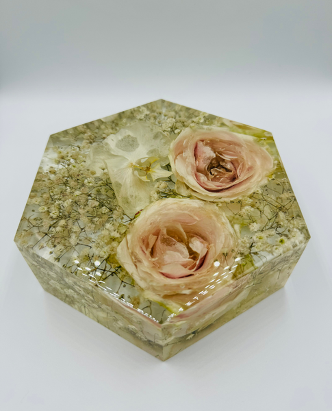 Kis méretű hexagon emlékőrző (16x14x5cm) RENDELÉSRE