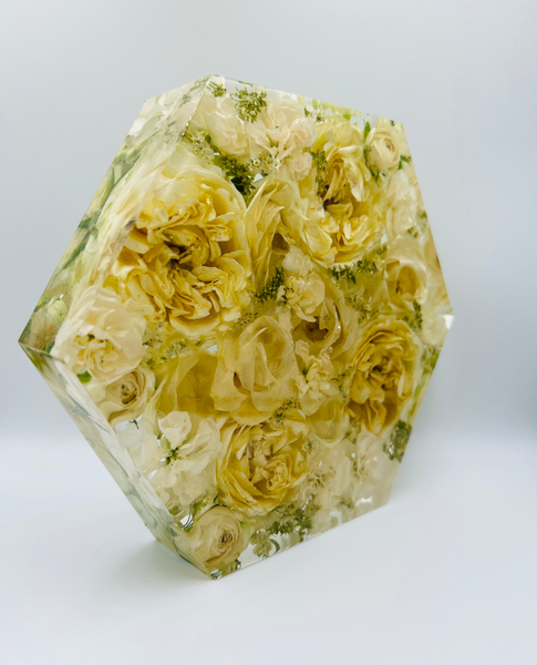 Közepes méretű hexagon emlékőrző (20.5x18x5cm) RENDELÉSRE