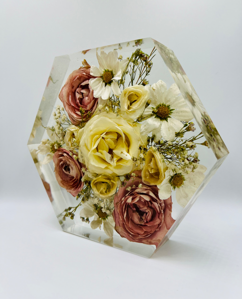 Közepes méretű hexagon emlékőrző (20.5x18x5cm) RENDELÉSRE