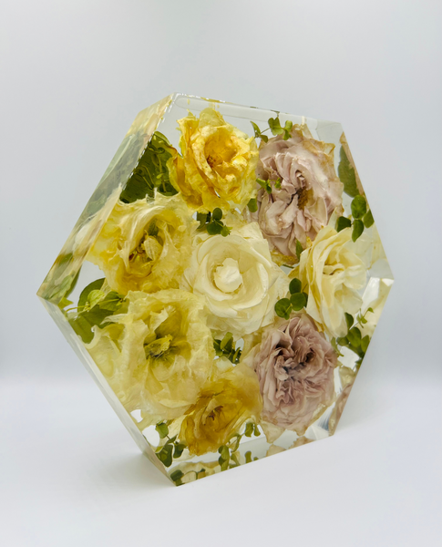 Közepes méretű hexagon emlékőrző (20.5x18x5cm) RENDELÉSRE