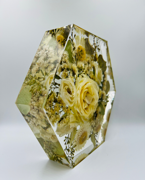 Közepes méretű hexagon emlékőrző (20.5x18x5cm) RENDELÉSRE