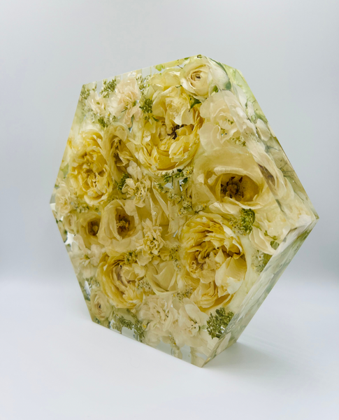Közepes méretű hexagon emlékőrző (20.5x18x5cm) RENDELÉSRE