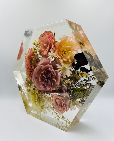 Közepes méretű hexagon emlékőrző (20.5x18x5cm) RENDELÉSRE