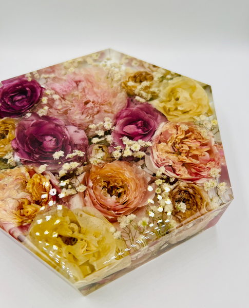 Közepes méretű hexagon emlékőrző (20.5x18x5cm) RENDELÉSRE