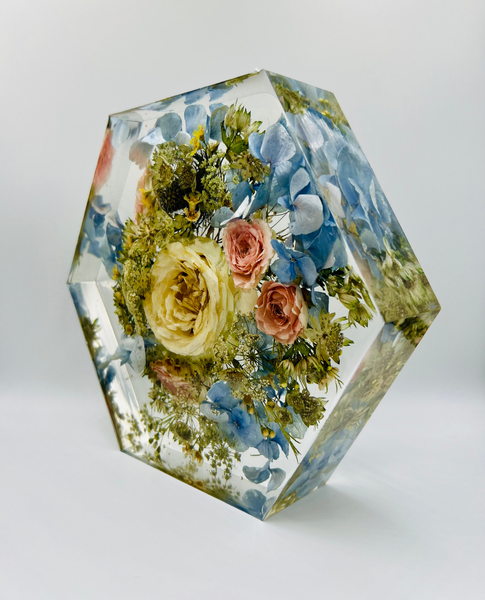 Közepes méretű hexagon emlékőrző (20.5x18x5cm) RENDELÉSRE