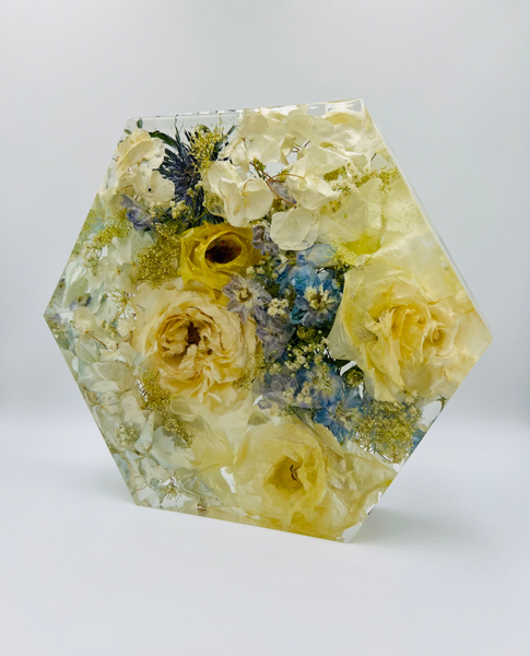 Közepes méretű hexagon emlékőrző (20.5x18x5cm) RENDELÉSRE