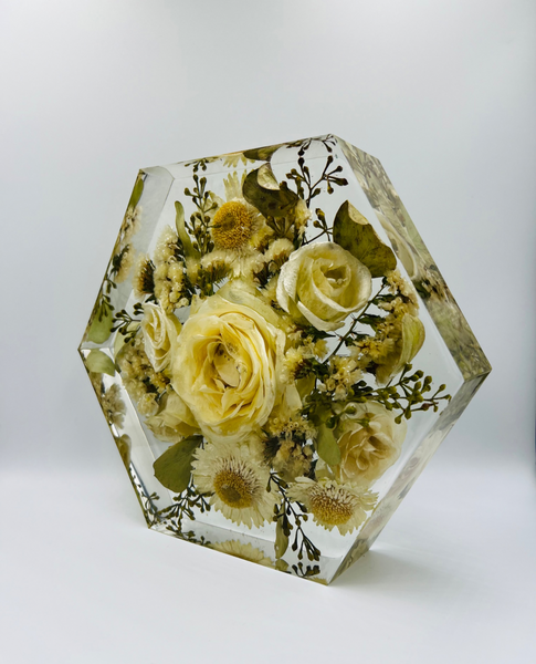 Közepes méretű hexagon emlékőrző (20.5x18x5cm) RENDELÉSRE