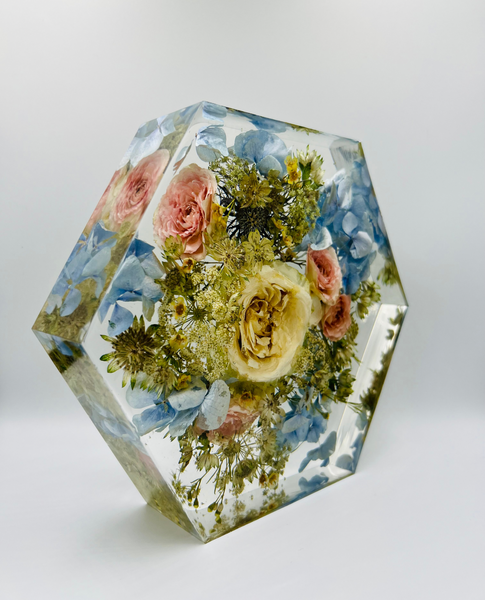 Közepes méretű hexagon emlékőrző (20.5x18x5cm) RENDELÉSRE