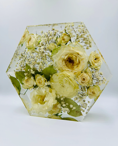 Közepes méretű hexagon emlékőrző (20.5x18x5cm) RENDELÉSRE