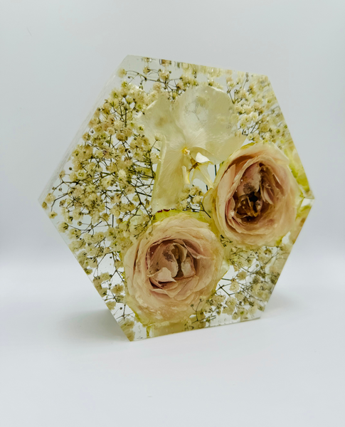 Kis méretű hexagon emlékőrző (16x14x5cm) RENDELÉSRE