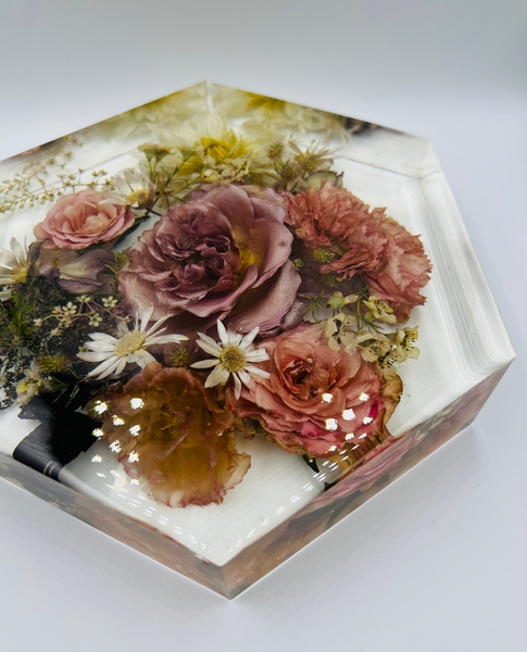Közepes méretű hexagon emlékőrző (20.5x18x5cm) RENDELÉSRE