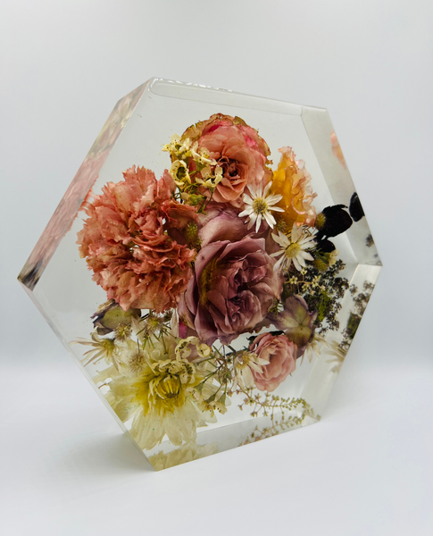 Közepes méretű hexagon emlékőrző (20.5x18x5cm) RENDELÉSRE