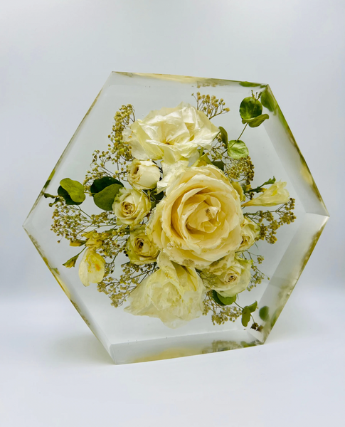 Közepes méretű hexagon emlékőrző (20.5x18x5cm) RENDELÉSRE