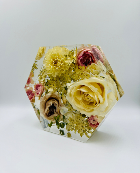 Kis méretű hexagon emlékőrző (16x14x5cm) RENDELÉSRE