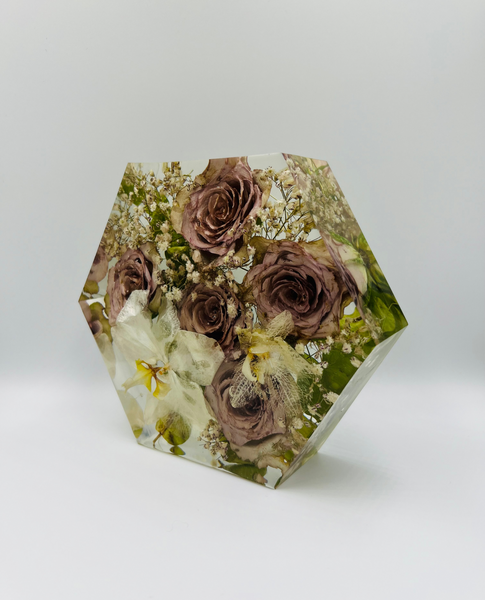 Kis méretű hexagon emlékőrző (16x14x5cm) RENDELÉSRE
