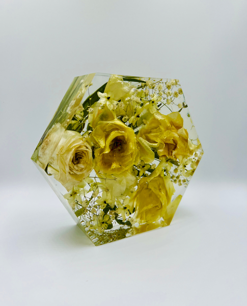 Kis méretű hexagon emlékőrző (16x14x5cm) RENDELÉSRE