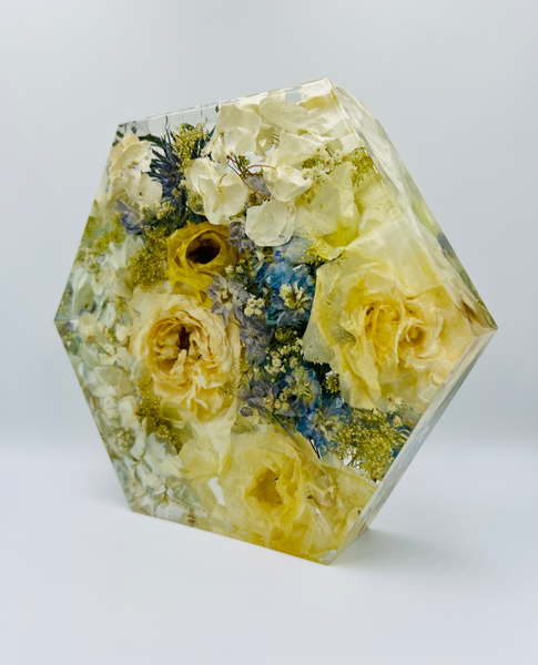 Közepes méretű hexagon emlékőrző (20.5x18x5cm) RENDELÉSRE