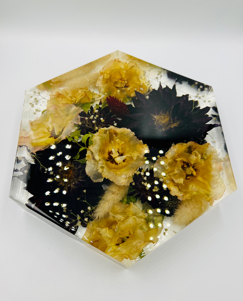 Közepes méretű hexagon emlékőrző (20.5x18x5cm) RENDELÉSRE