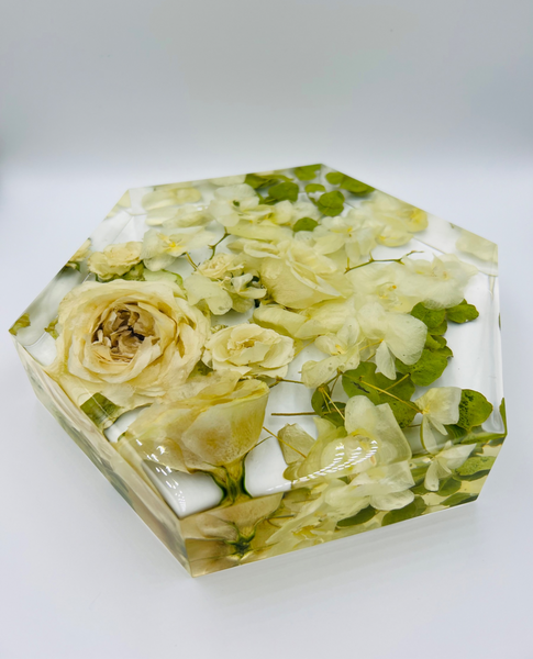Közepes méretű hexagon emlékőrző (20.5x18x5cm) RENDELÉSRE