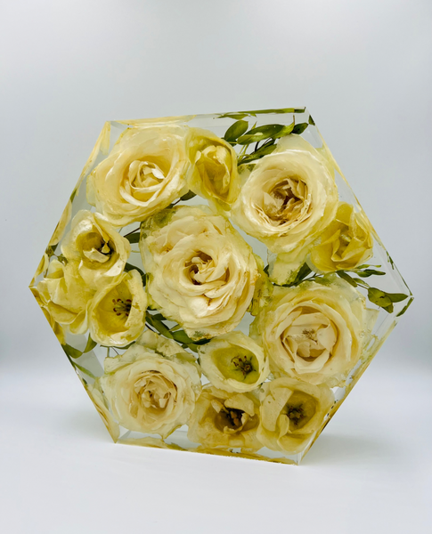 Közepes méretű hexagon emlékőrző (20.5x18x5cm) RENDELÉSRE