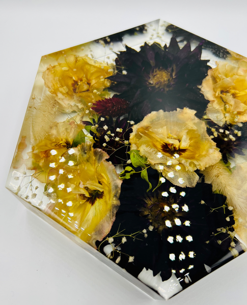 Közepes méretű hexagon emlékőrző (20.5x18x5cm) RENDELÉSRE