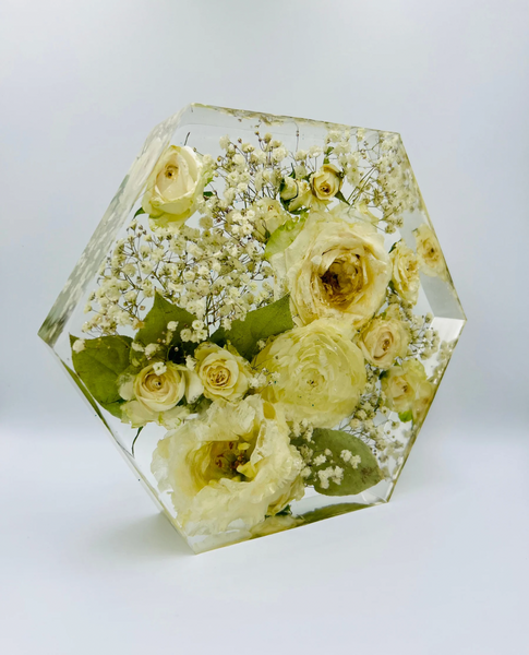Közepes méretű hexagon emlékőrző (20.5x18x5cm) RENDELÉSRE