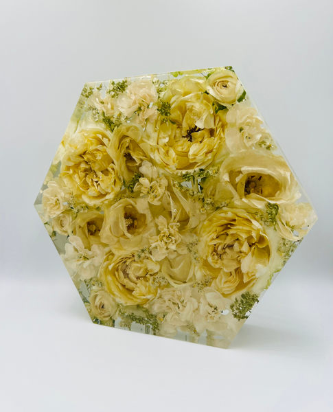 Közepes méretű hexagon emlékőrző (20.5x18x5cm) RENDELÉSRE