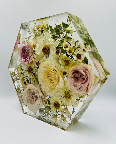 Közepes méretű hexagon emlékőrző (20.5x18x5cm) RENDELÉSRE